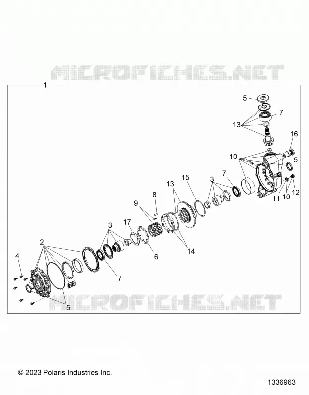 TREN, FRONT GEARCASE INTERNALS- R23RRE99PJ/RRS99PK (1336963)
