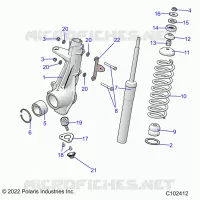 SUSPENSION, PUNTAL DELANTERO