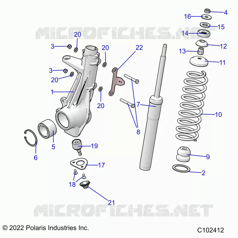 SUSPENSION, PUNTAL DELANTERO