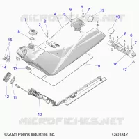 SISTEMA DE COMBUSTIBLE, FUEL TANK ASM.