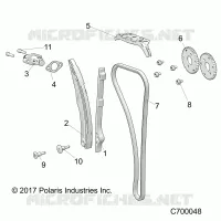 LA CADENA DE LEVAS AND TENSIONER