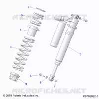 SUSPENSION, CHOQUE FRONTAL MOUNTING, DELUXE