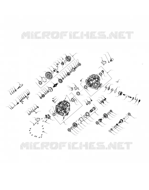DRIVE TRAIN, PRINCIPAL GEARCASE INTERNALS