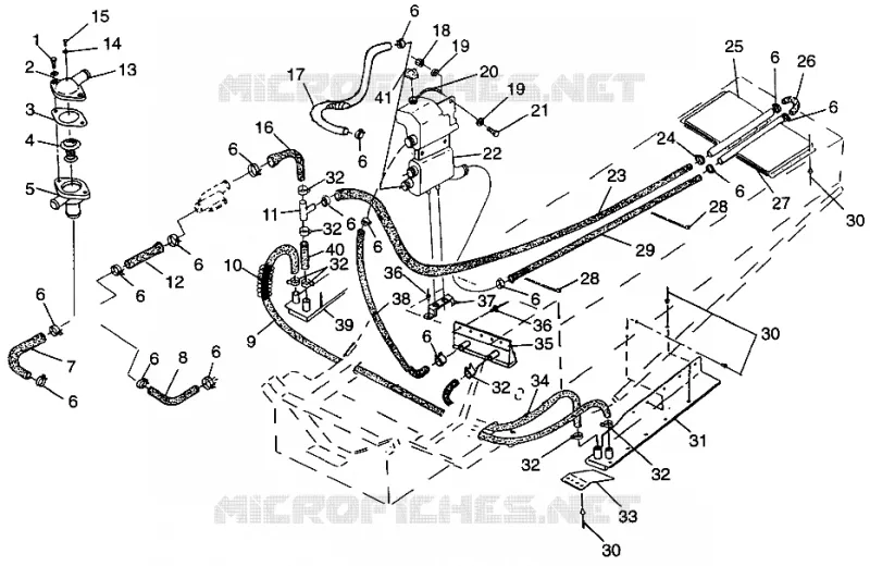 SISTEMA DE REFRIGERACIÓN 600 XCR 0975677, 600 XCR SE H975677 and EUROPEAN 600 XCR SE (4937963796B008)