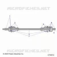 TREN, FRONT HALF SHAFT