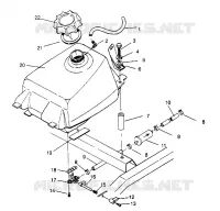 MONTAJE DEL DEPÓSITO DE COMBUSTIBLE Magnum 2x4 W957544 (4926852685A012)