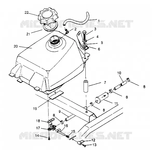 MONTAJE DEL DEPÓSITO DE COMBUSTIBLE Magnum 2x4 W957544 (4926852685A012)