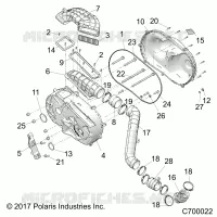DRIVE TRAIN, TAPA DEL EMBRAGUE AND DUCTING