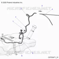 SISTEMA DE COMBUSTIBLE, FUEL LINES, STANDARD