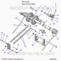 SUSPENSION, TRASERO ARM PAR