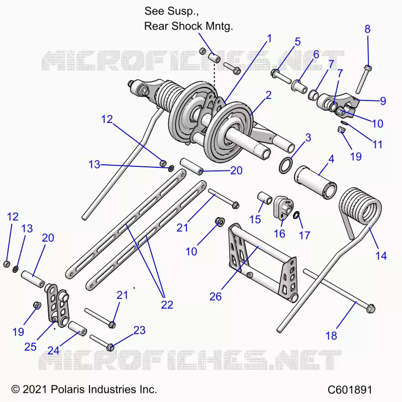 SUSPENSION, TRASERO ARM PAR