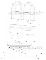 ASIENTO, REAR and HOLD DOWN