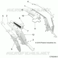 CARROCERÍA POSTERIOR FENDERS AND BEZELS- Z23N4E99A/99B (C700248-8)