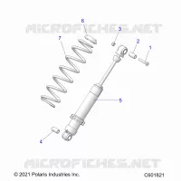 SUSPENSION, SHOCK TRASERO TRACK (7045713)