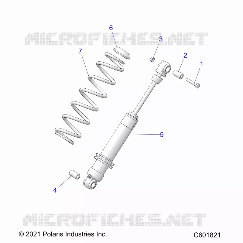 SUSPENSION, SHOCK TRASERO TRACK (7045713)