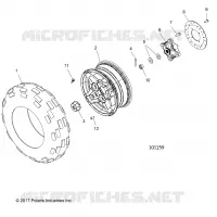 RUEDAS, FRONT TIRE AND BRAKE DISC