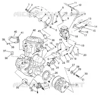 MONTAJE DEL MOTOR Magnum 4X4 W97AC42A, Swedish Magnum 4X4 S97AC42E and Norweg (4940834083A009)