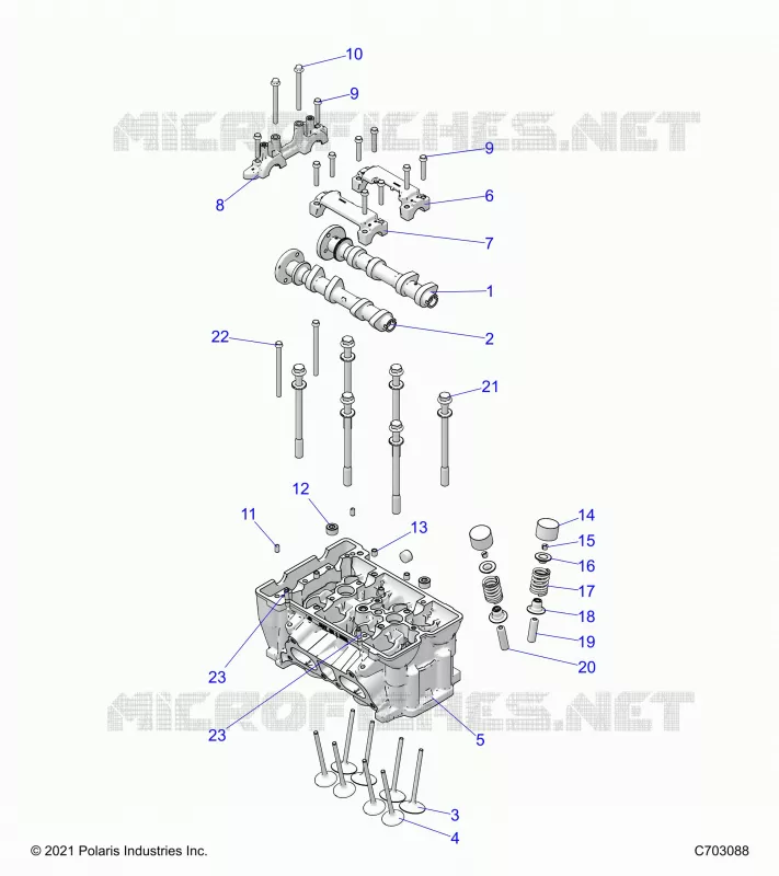 ENGINE, CULATA AND VALVES