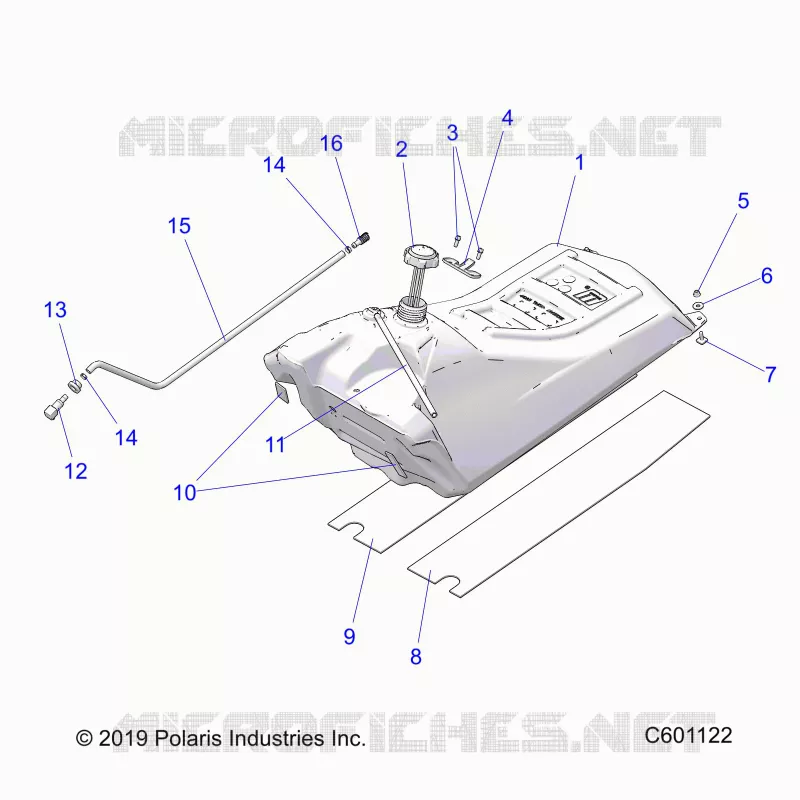 SISTEMA DE COMBUSTIBLE, FUEL TANK ASM.