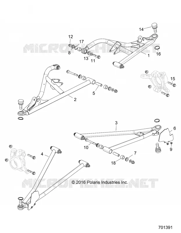 SUSPENSIÃ“N DELANTERA CONTROL ARMS