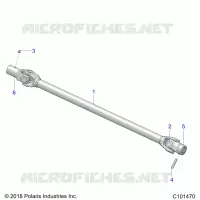 TREN, PROP SHAFT, FRONT
