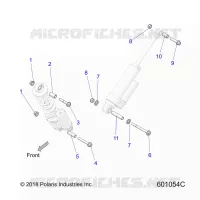 SUSPENSION, MONTAJE DE DESCARGA (FT/RT)