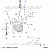 SISTEMA DE COMBUSTIBLE, FUEL TANK ASM.