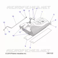 SISTEMA DE COMBUSTIBLE, FUEL TANK ASM.