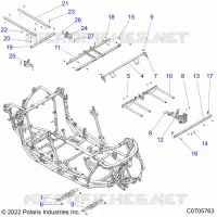 CHASSIS, MAIN FRAME AND ESQUÃD PLATES