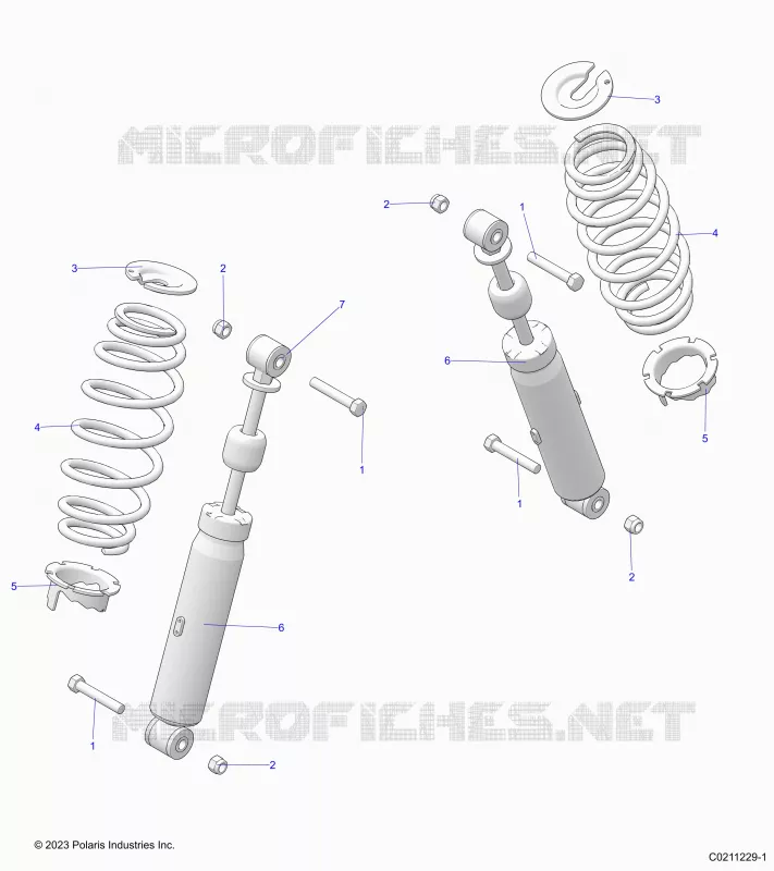 SUSPENSION TRASERA SHOCK AND MOUNTING
