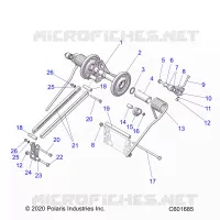 SUSPENSION, TRASERO ARM PAR
