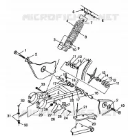 El balanceo del brazo y CHOQUE Sport 400L W98BA38C (4947234723B010)