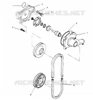 BOMBA DE AGUA XLT 0950756, XLT SKS 0950556,  XLT SKS EURO E950556   XLT SKS  P (4928842884C011)