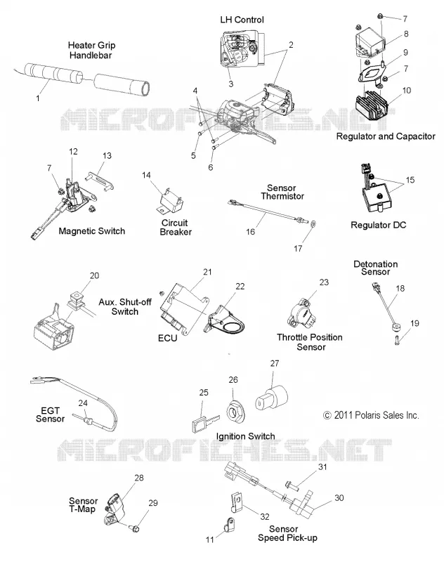 INTERRUPTORES, SENSORES and COMPONENTS