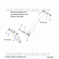SUSPENSION, MONTAJE DE DESCARGA, REAR SUSP.