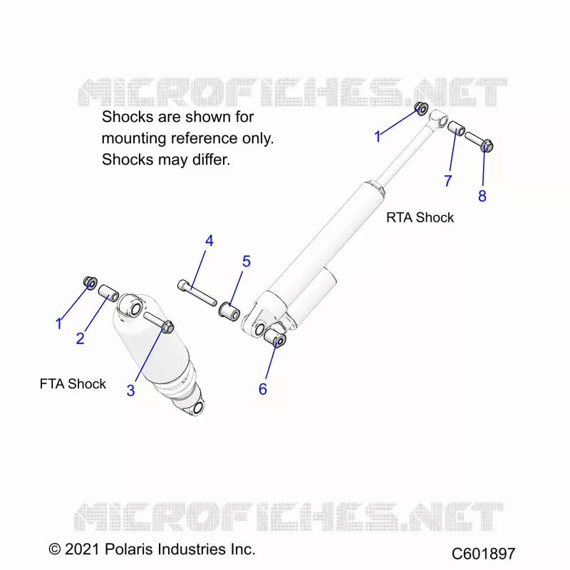 SUSPENSION, MONTAJE DE DESCARGA, REAR SUSP.