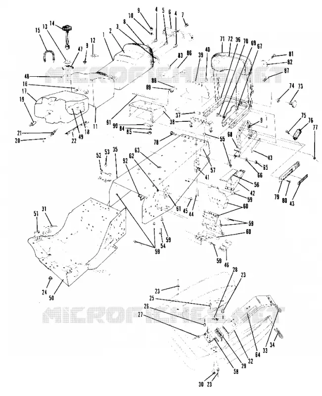 CHASIS AND ASIENTO All Swedish Indy Models (4916051605003A)
