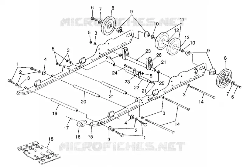 SUSPENSIÓN 700 RMK 0970966, 700 SKS 0970566 AND EUROPEAN 700 SKS E970566 (4938573857B010)