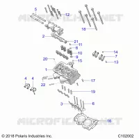 ENGINE, CULATA, CAM AND VALVES