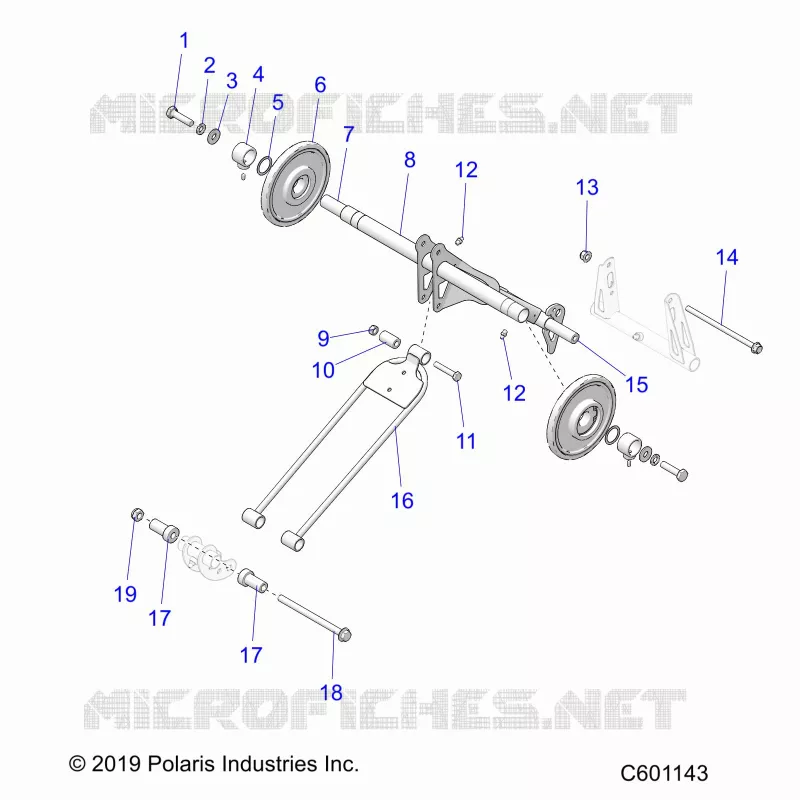 SUSPENSION, TRASERO ARM PAR