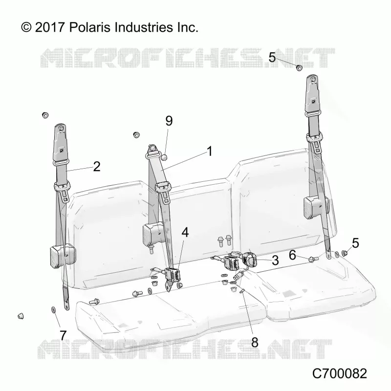 ASIENTO BELT AND MOUNTING