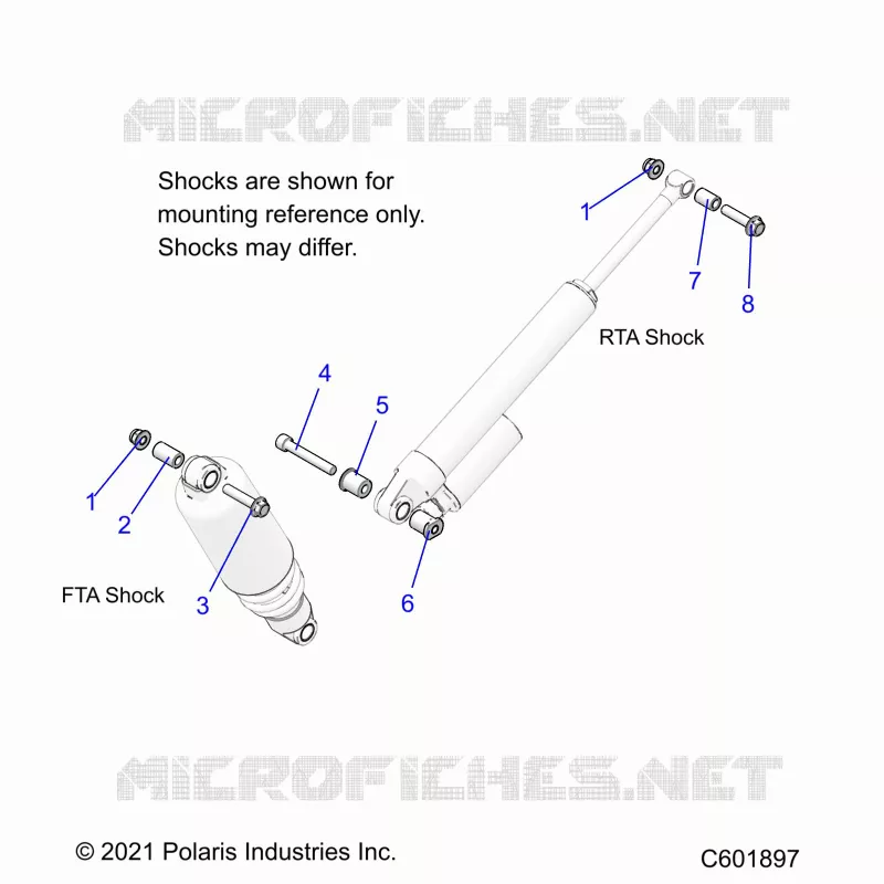 SUSPENSION, MONTAJE DE DESCARGA, REAR SUSP.