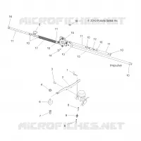 MOTOR, CARBURADOR MOUNTING AND GASOLINA LINES