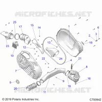 TREN, CLUTCH COVER AND DUCTING