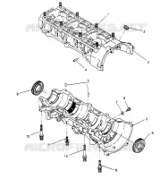 CAJA DEL CIGÜEÑAL ASSEMBLY XLT 0950756, XLT SKS 0950556,  XLT SKS EURO E950556   XL (4928842884C009)