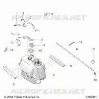 SISTEMA DE COMBUSTIBLE, FUEL TANK ASM.