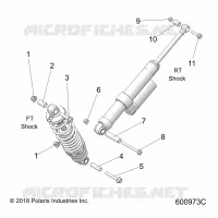 SUSPENSION TRASERA, SHOCK MOUNTING