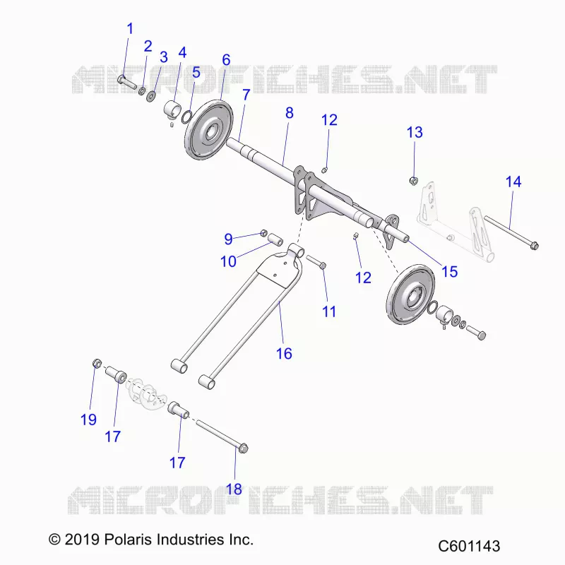 SUSPENSION, TRASERO ARM PAR