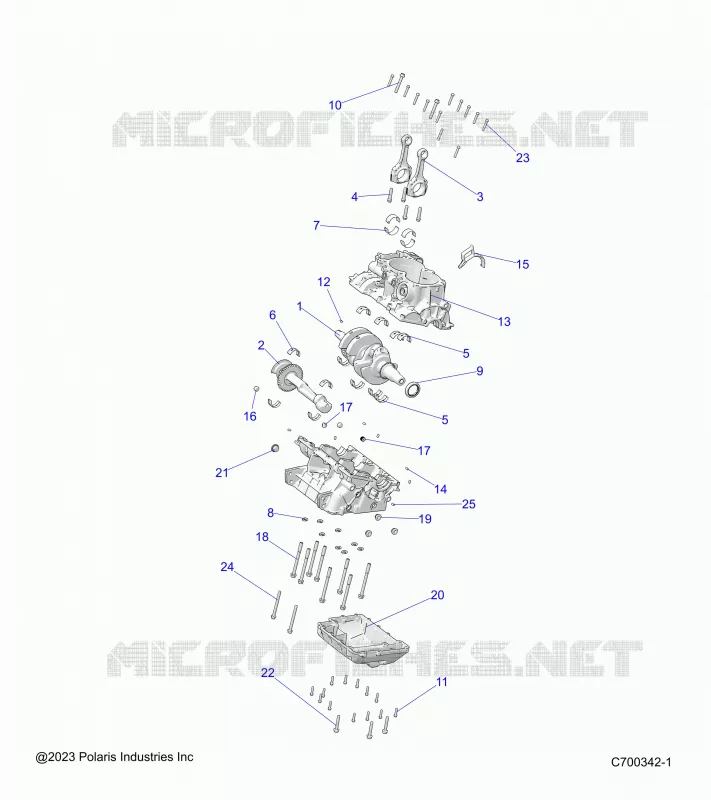 ENGINE, CRANKCASE AND CIGUEÑAL