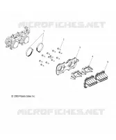 MOTOR, REED VALVE AND CUERPO DE MARIPOSA ADAPTOR